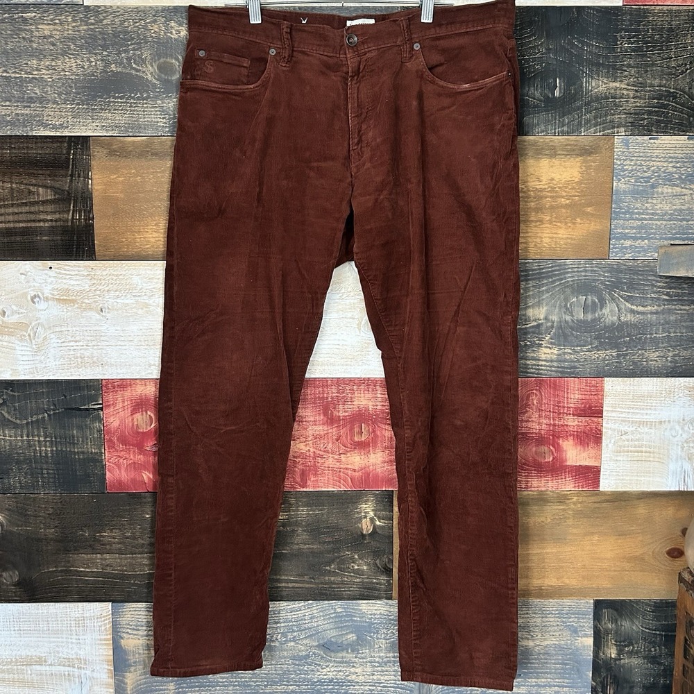 Tod Snyder Corduroy Slim Pants Trousers Red Rust Size 32 By 32 Men